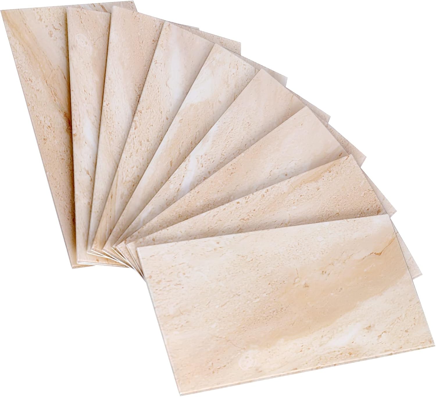 Wallpaper Peel and Stick Tiles Backsplash Bathroom, Stick on Backsplash Tiles for Kitchen Bathroom 3.8"x11.7"(Yellow-23 Sheet)