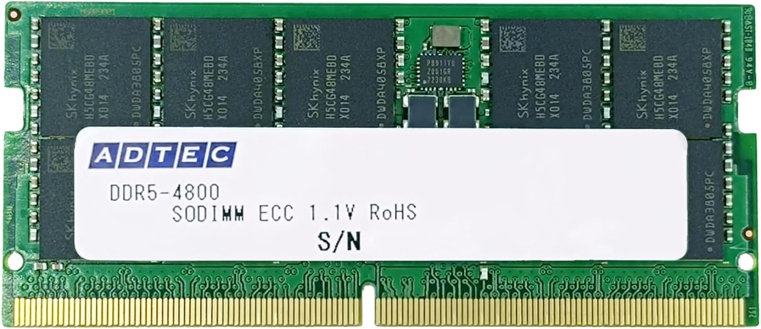 Amazon | アドテック ADS4800N-E32GDB 6年保証 DDR5-4800 SO-DIMM ECC 