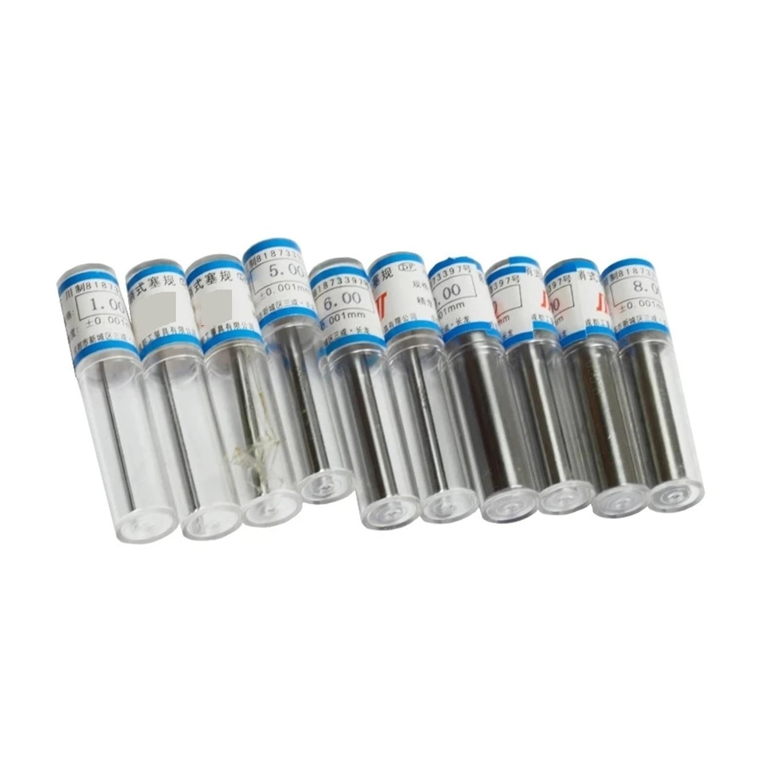 0.30-10.00mm 98 sztuk/partia zestaw wskaźników ze szpilką stalową krok 0.1mm 50mm narzędzie kalibracyjne do suwmiarki i mikrometru Precyzyjny pomiar