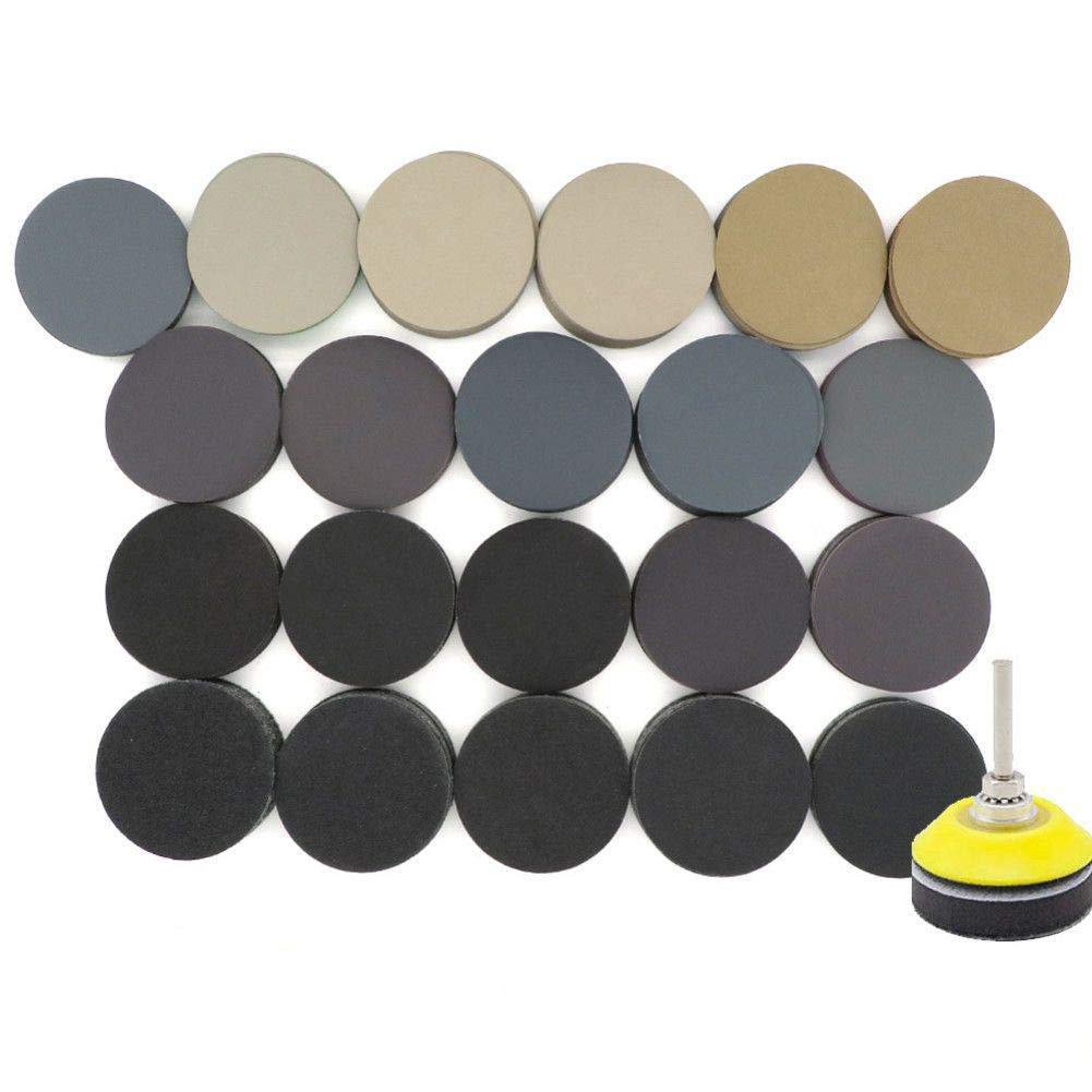 Disque de ponçage 2 pouces sec et humide avec plateau et mousse 182 PCS