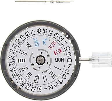 Amazon.com: Genuine Seiko (Sii) Nh36 Nh36A Movement Automatic Day Date 3  White Date : Ewatchparts: Clothing, Shoes \u0026 Jewelry