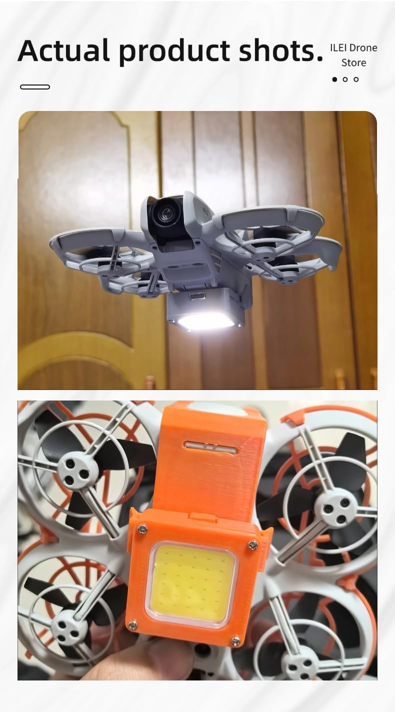 Multifunctional Night Flight Light for DJI Neo (Orange)