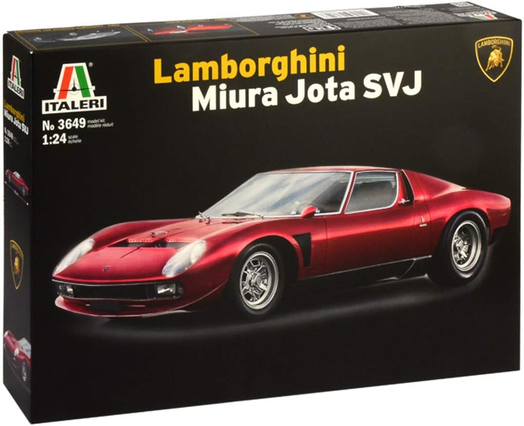 3649 Model Plastic to Assemble Car Lamborghini Miura Jota Svj- Model Kit Scale 1:24