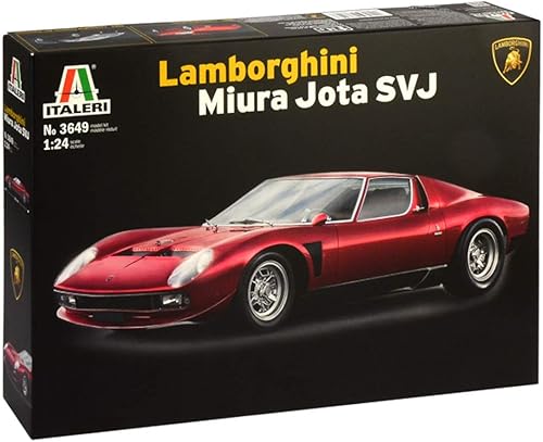 Italeri 3649 Modelo de plástico para montar el coche Lamborghini Miura Jota Svj- Modelo Kit Escala 1:24