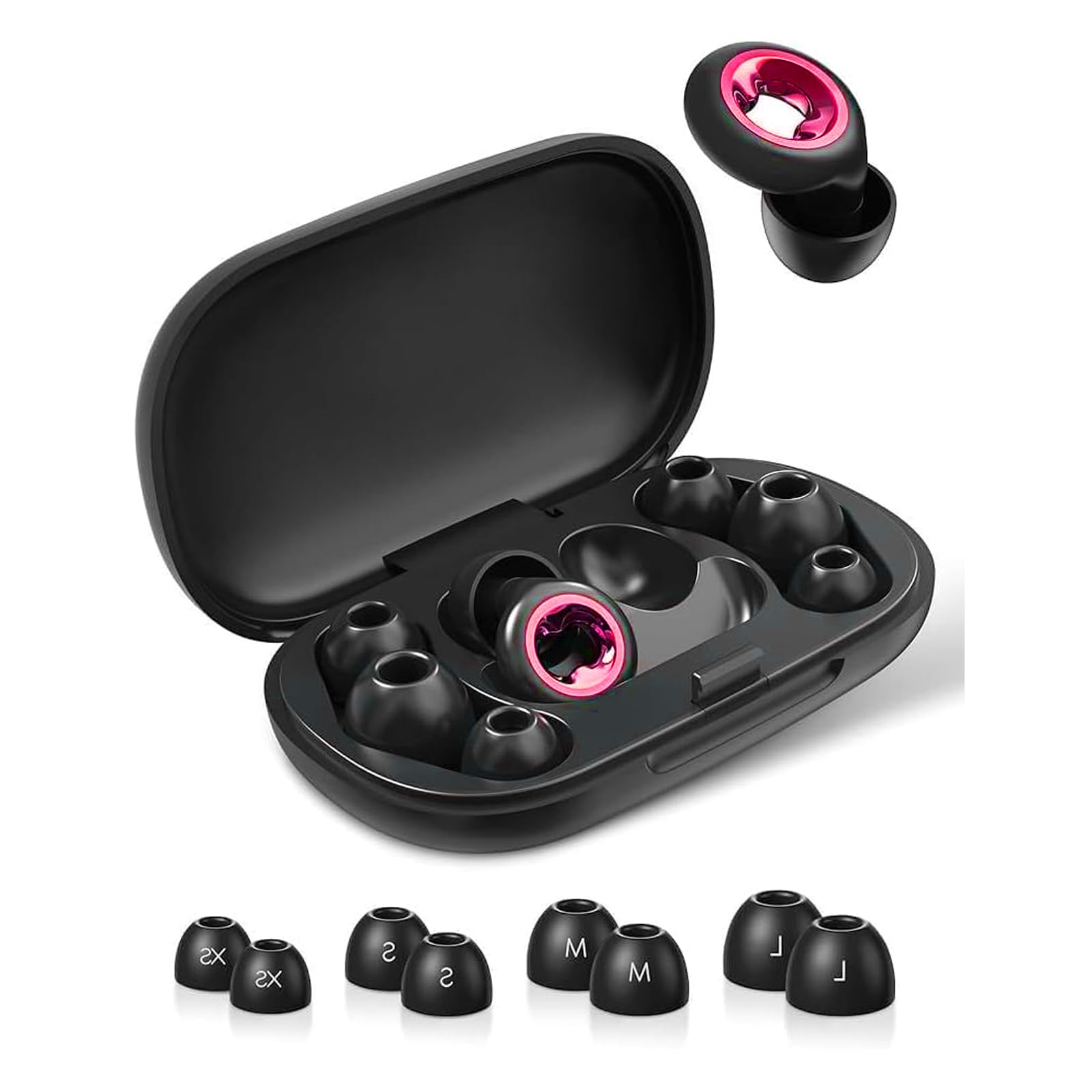 Ear Plugs for Sleeping Noise Cancelling 45db Ultra-Comfy Reusable Noise-Reducing Earplugs for Concerts Shooting Travel Snoring-Silicone Hearing Protection