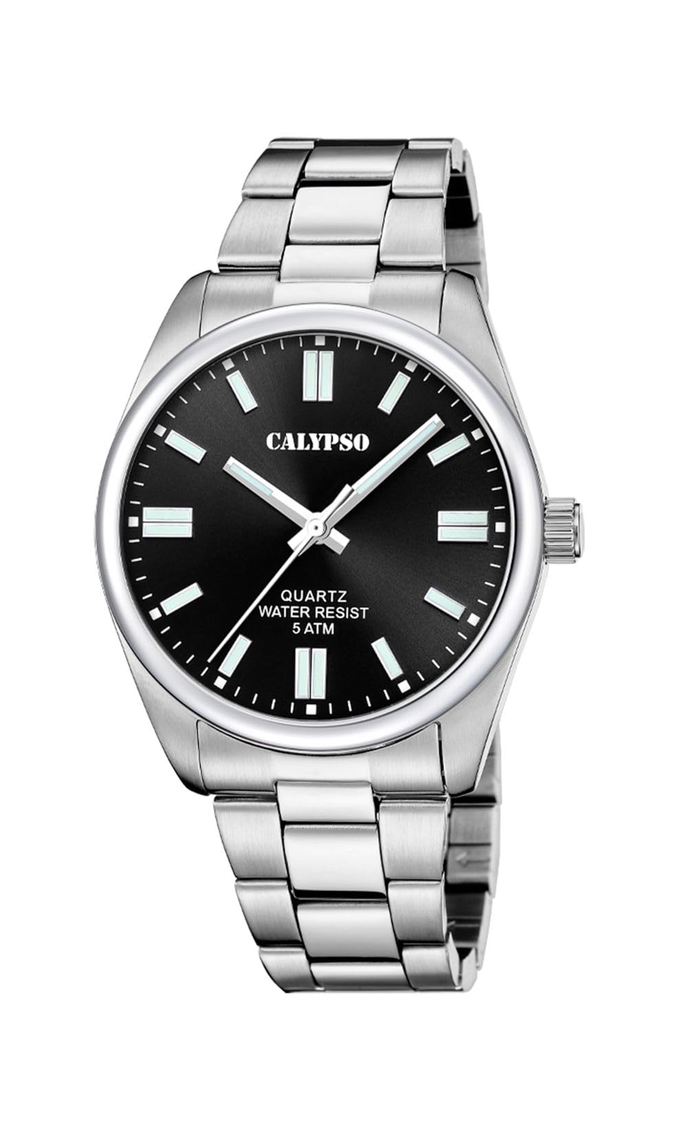 Calypso Mens Stainless Steel Watch with Steel Bracelet K5862/6