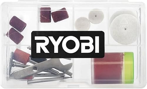 Miniatura 3 de Ryobi - Kit de herramientas rotativas de litio USB con accesorios de 15 piezas y bolsa Buho con cremallera, comodidad inalámbrica, pinza de cambio