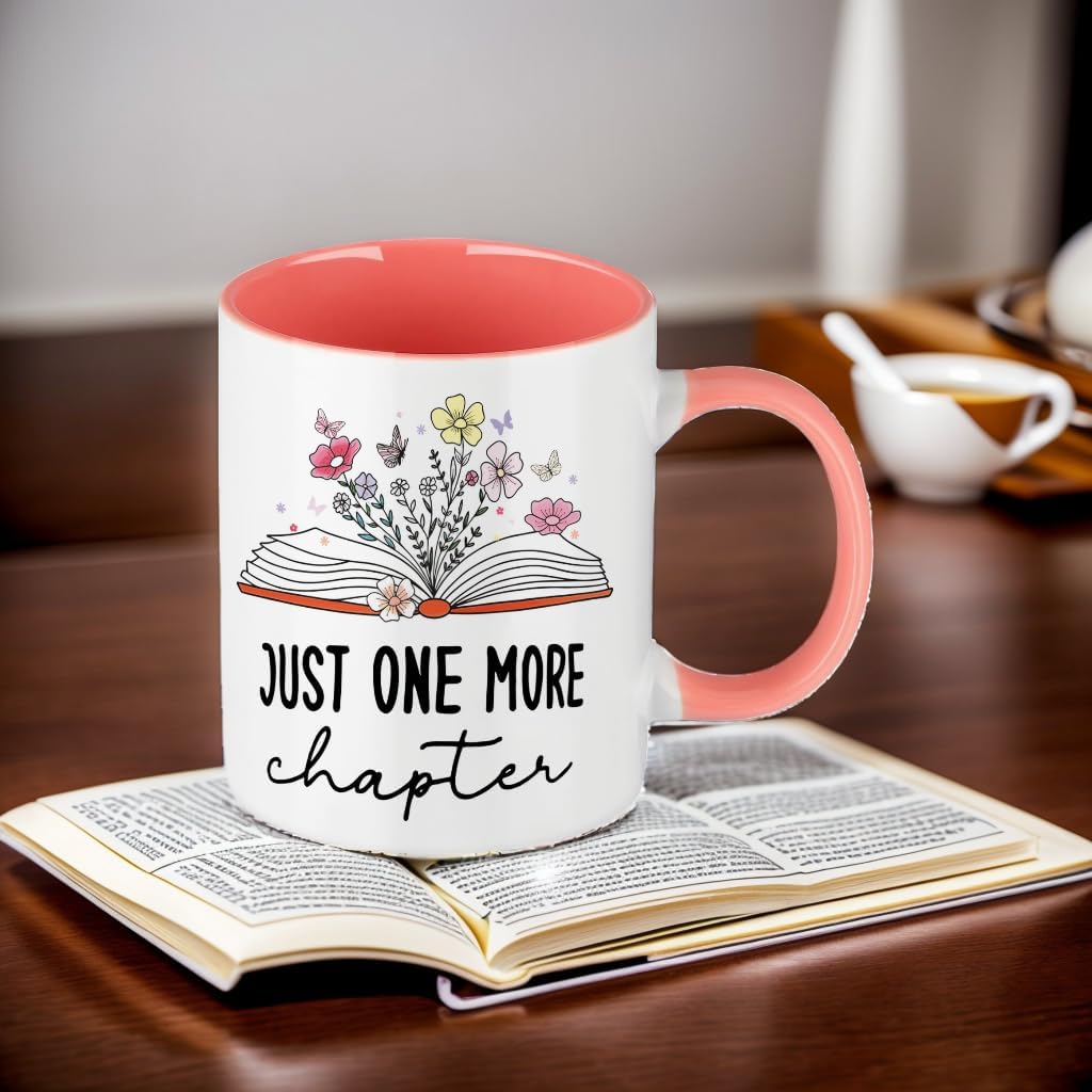 Book Lovers Gifts - Just One More Chapter Mug, Birthday Gifts for Women, Librarian Mug - Image 7