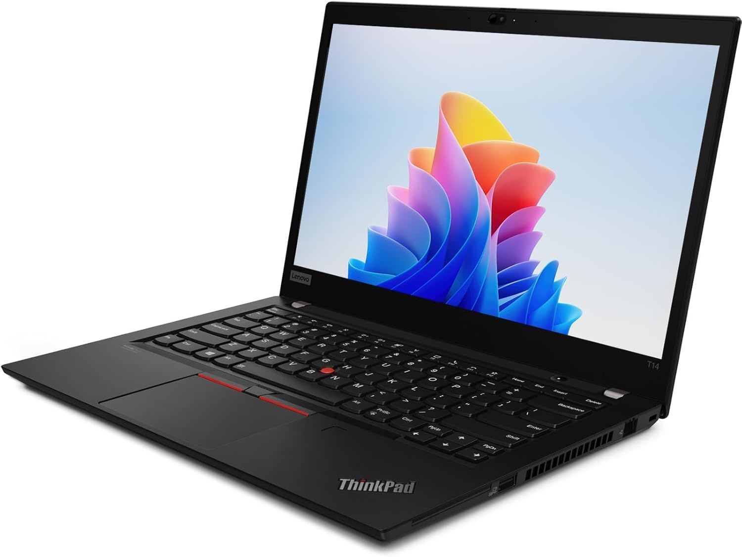Lenovo Thinkpad T14 Ordinateur portable, 14" FHD (1920 x 1080), Intel Core i7-10510U, 16 Go de RAM, 512 Go SSD, webcam, clavier Qwerty américain, Windows 11 Pro (renouvelé)
