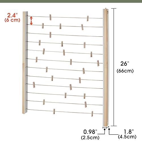 Miniatura 7 de J JACKCUBE DESIGN MK1300B - Marco de exhibición de fotos colgante, soporte para tablero de collage de fotos para múltiples fotos, Polaroid,