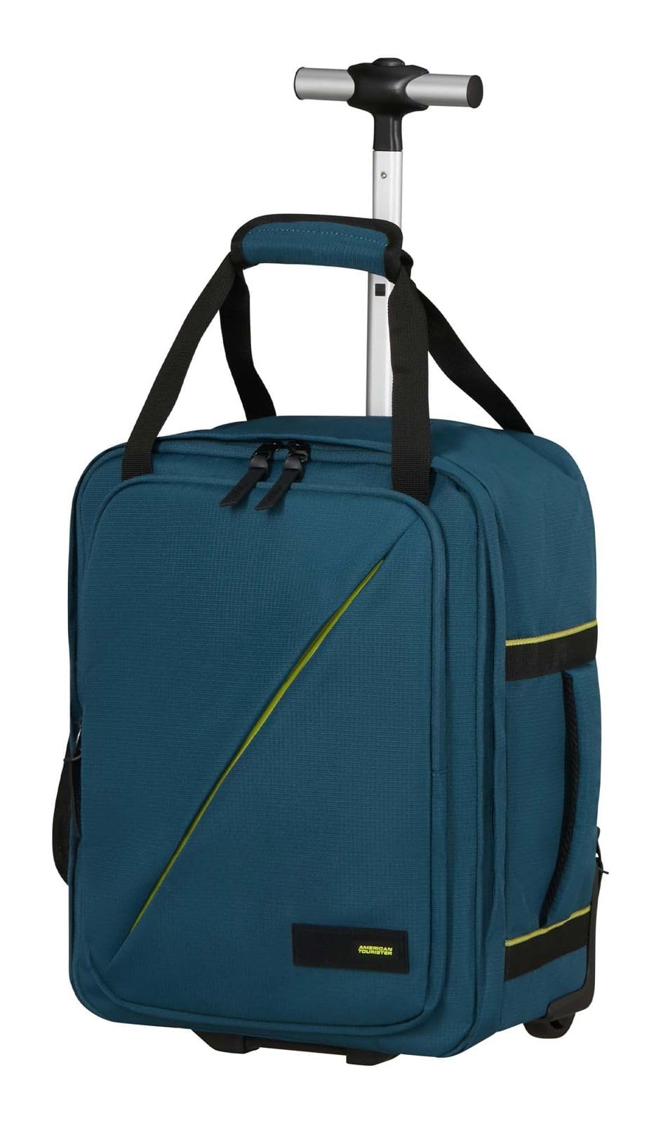 American Tourister Take2Cabin - Ryanair/Wizz Air/Vueling Bolsa de Cabina 40 x 30 x 20 cm, 24,5 l, 1,50 kg, Mochila con Ruedas, Equipaje de Mano, Mochila de Avión MS Bajo Asiento, Blau (Harbor Blue)