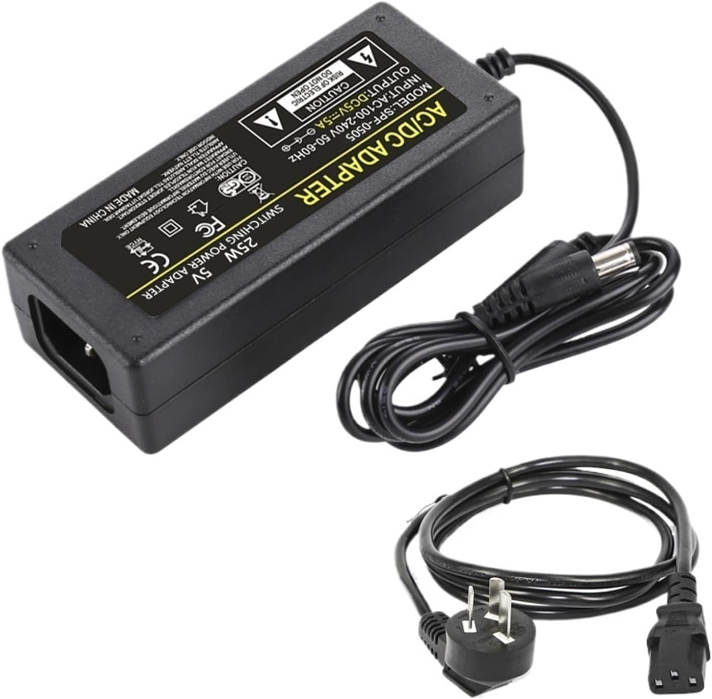 Power Adapter 5V Voltage Current 3A 5A 6A 8A 10A 220V Transformer to DC Monitoring LED Power Cord(5V-8A with Power Cord)