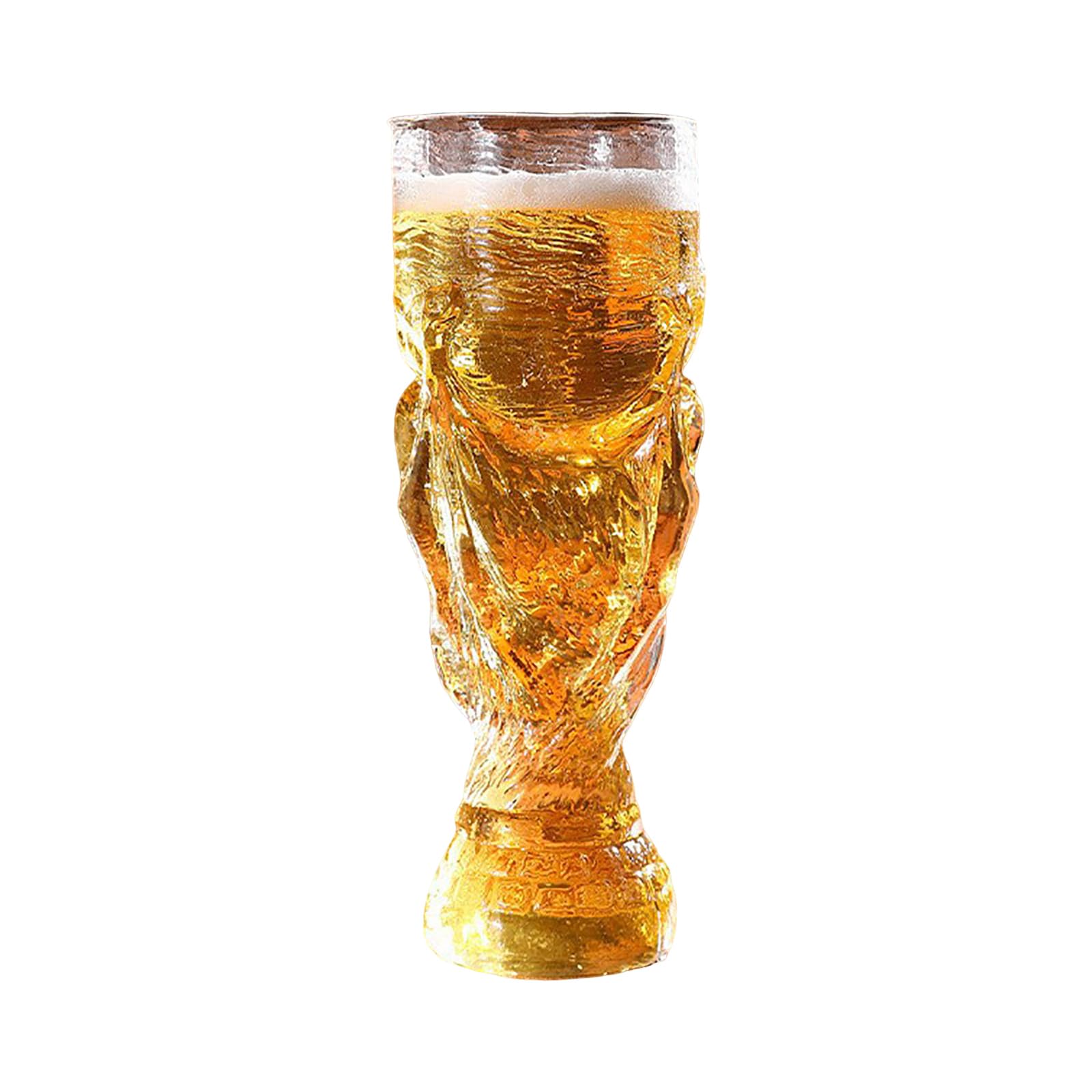 Trophy Style Beer Glass, 2026 Large Beer Mug for Football Match Day Bar Watch Party & Gift for Father Men and Passionate Soccer Football Fans at Home Celebrations Different Capacities