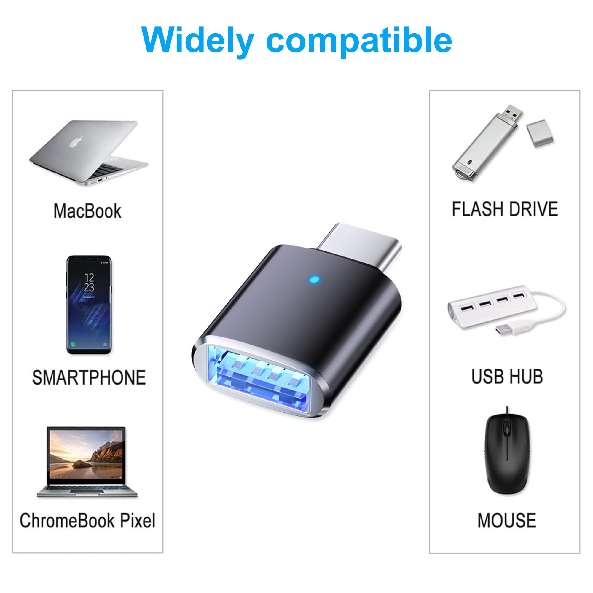 Adattatore USB-A 3.0 A USB-C 3.1 Angolato | Innov8 10Gbps E 3A Per Ricarica E Dati