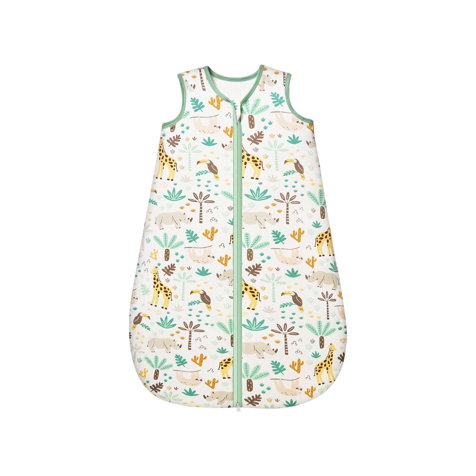 ToyaTec Baby Sleeping Bag 1.0 Tog,Super soft Rayon Made from Bamboo,Baby's Bamboo fiber Pure Organic Sleeping Sack Spring Summer Autumn(Giraffe,XL)