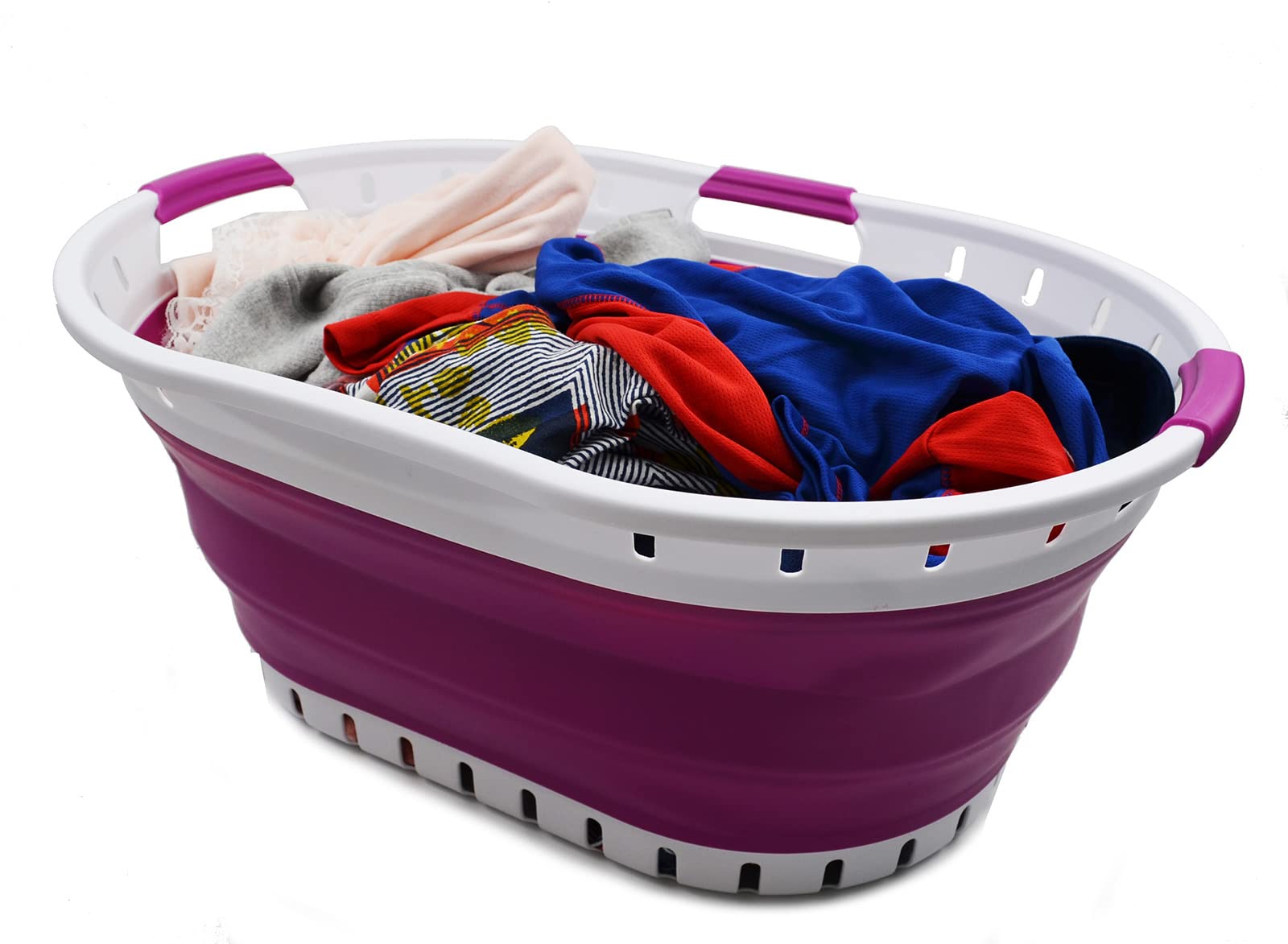 CESTO SACCO PORTABIANCHERIA BAGNO CON MANICI IN TESSUTO ROMBI 10523 - Foto 11