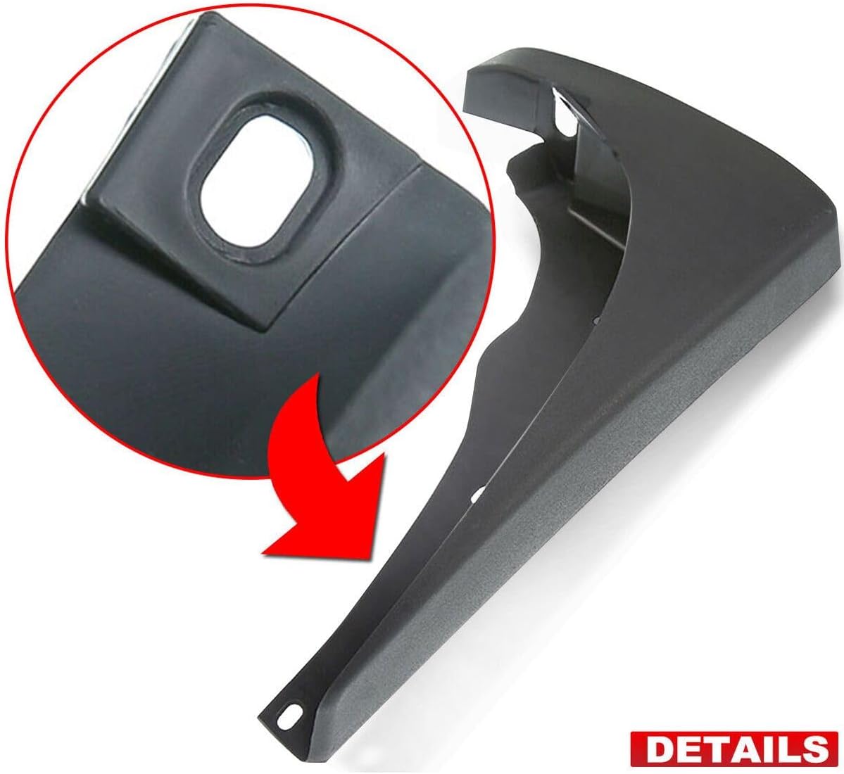 4X Front & Rear Splash Guards Flaps for Nissan for Frontier 2005-2019 Heavy Duty Carbon Black Molded Crew Cab Pickup,Extended Cab Pickup Body Style 2.4L,2.5L,4.0L-Engine 999J2B600004