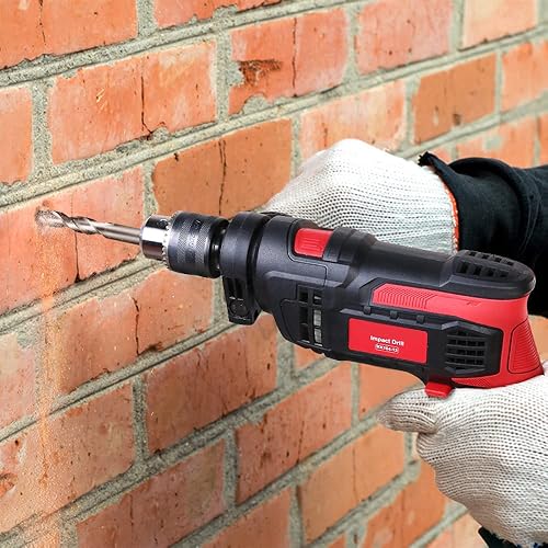 Miniatura 8 de Taladro de impacto de 850 W, taladro de impacto de 12 pulgada y 7 amperios con cable con velocidad variable 0-3000 RPM, martillo y taladro 2