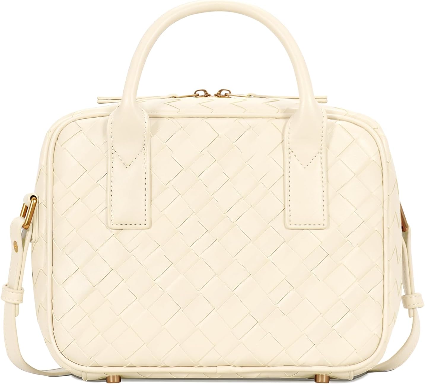 Woven Bag for Women Top Handle Satchel Handbag Crossbody Bag PU Leather Shoulder Bag Woven Purses for Women