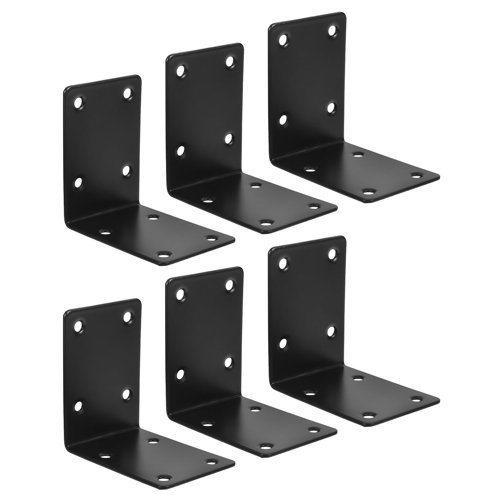 Équerres d'angle pour lits surélevés fixation angle droit acier 6pcs