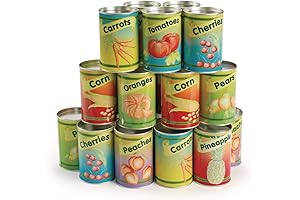 Excellerations Realistic Tin Can Play Food: A Culinary Adventure for Pretend Play and Creative Minds