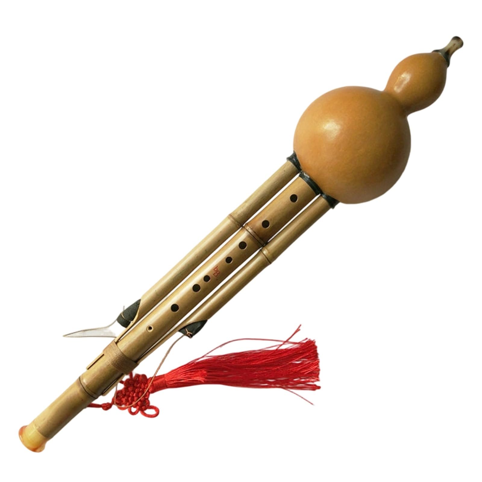 Flauta De Calabaza Hulusi De Nueve Agujeros En Si Bemol Y Do Mayor Adecuado Para Principiantes Aquellos Que Aprenden Instrumentos(Bb major)
