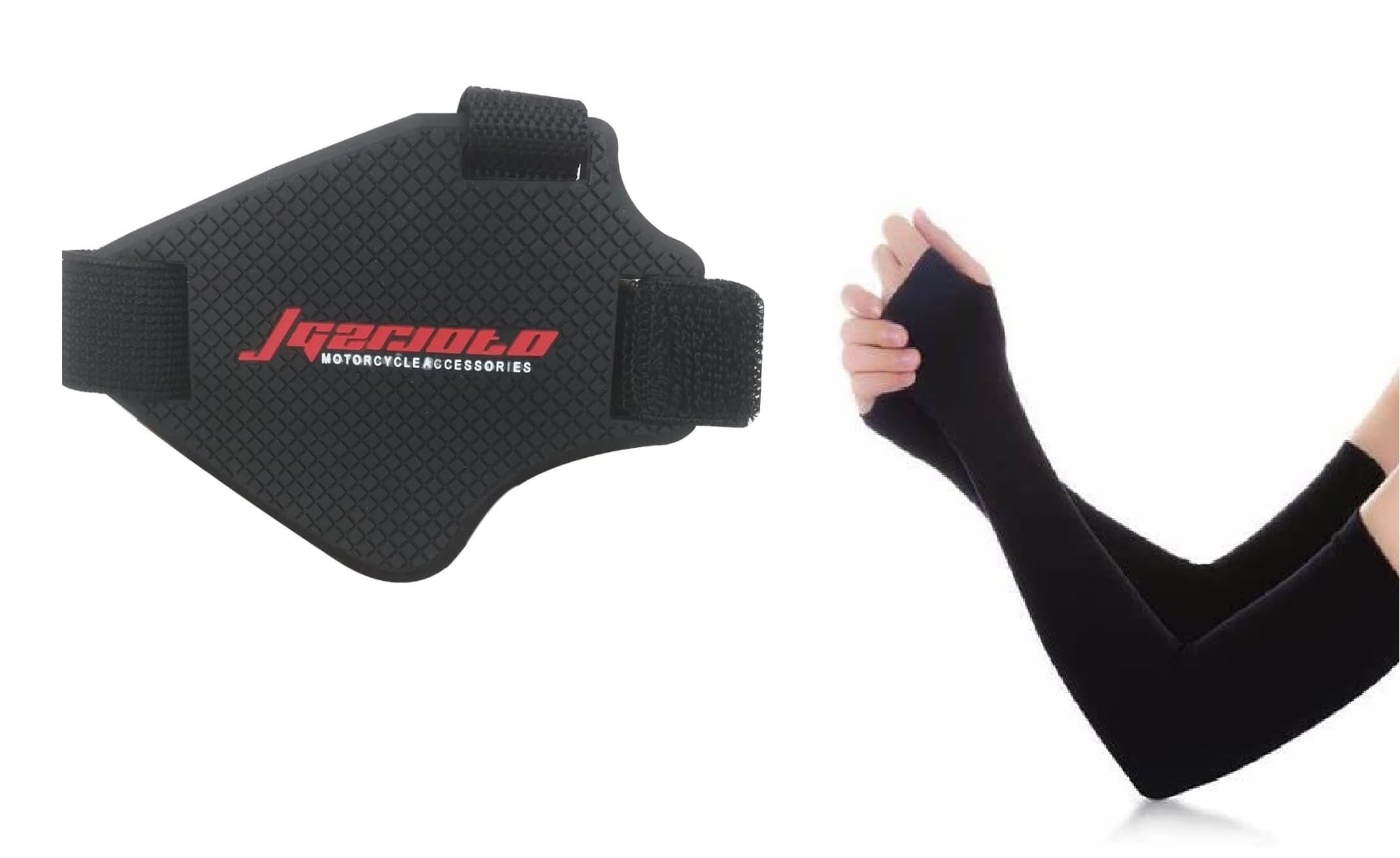 Alleykat Gear Shift Rubber Cover and Arm Sleeve Combo Pack for Bikers Men