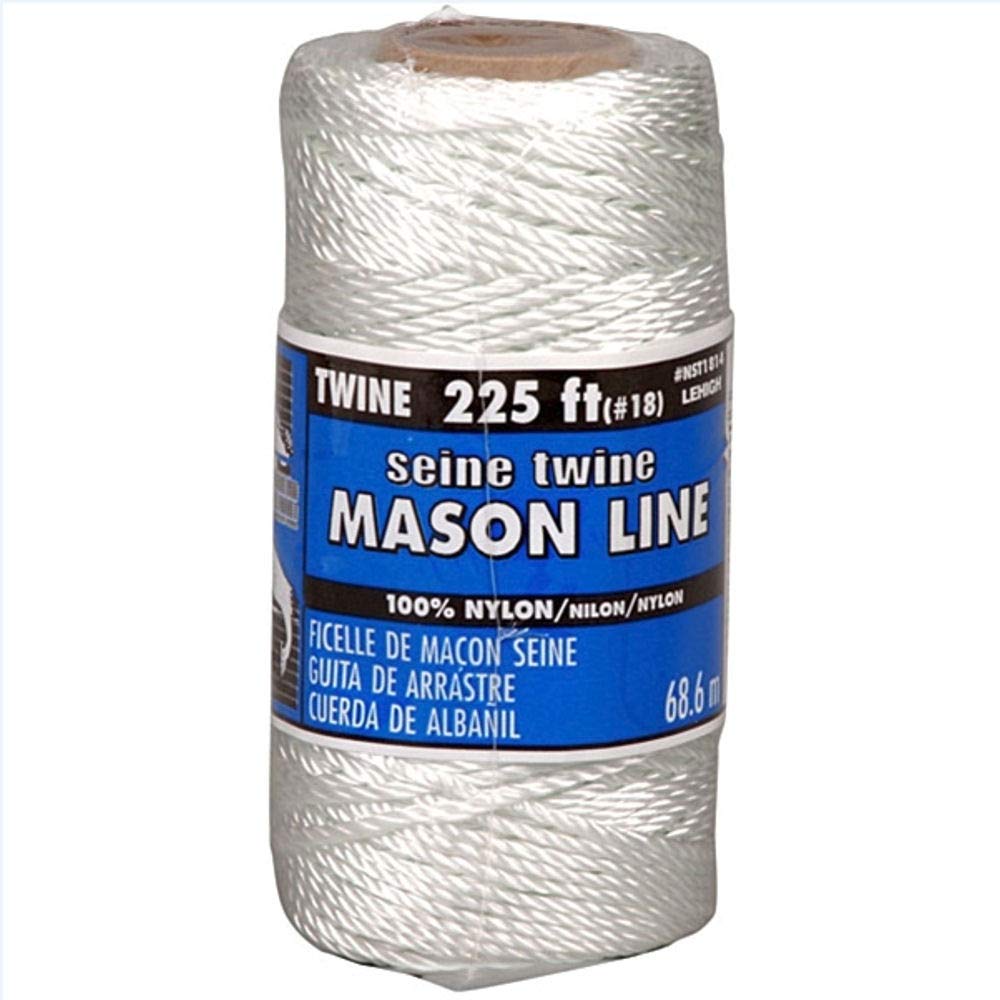 SecureLine #18 in. Dia. x 225 ft. L White Twisted Nylon Mason Line Twine