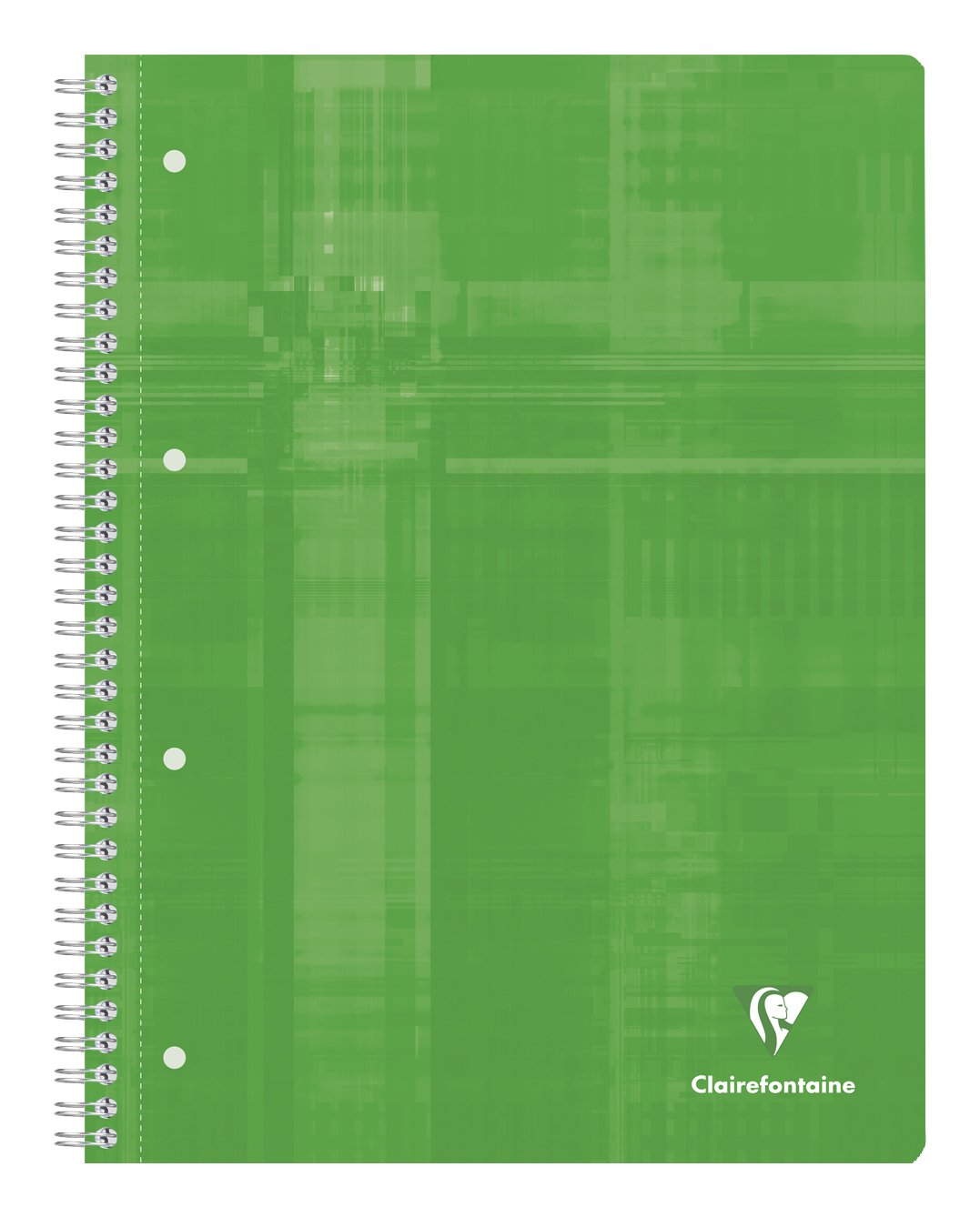Clairefontaine 8252C CONFEZIONE DA 5 quaderni a spirale Studium - A4+ 22,5x29,7 cm - 160 pagine staccabili forate a quadretti piccoli - carta bianca 90g - copertina in carta laminata - colori casuali