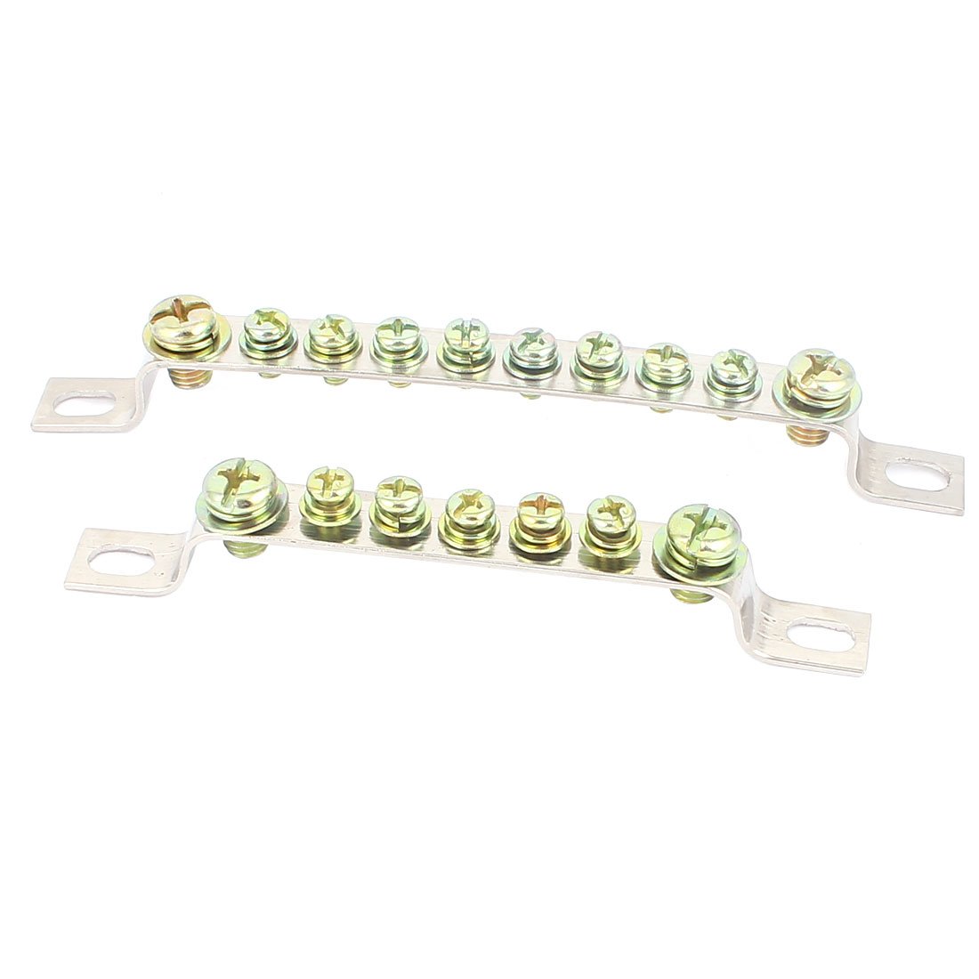 Bloque de terminal eléctrico de tornillo para cable de cobre molido, kit de 2 piezas
