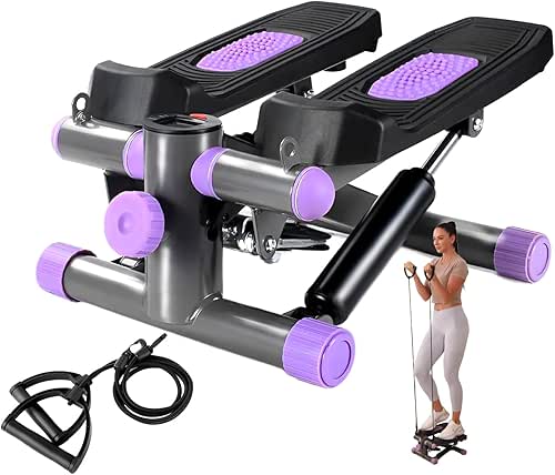 YYJO Steppers for Exercise at Home, Mini Stepper with Resistance