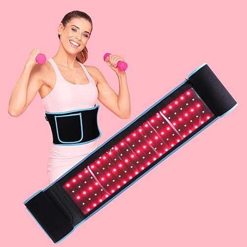 Red Light Therapy Belt for Body - Near Infrared Light Therapy Belt, Red Light Therapy Device for Home Use Waist Back Shoulder Muscle Pain Relief,