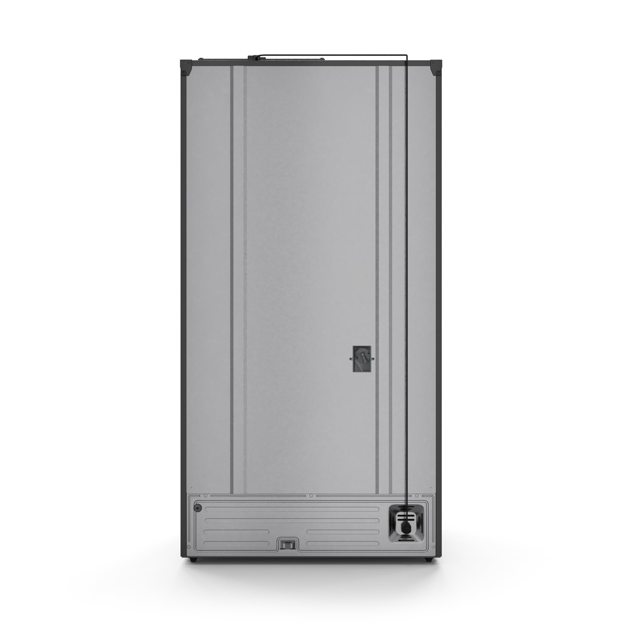 Thor Kitchen Gordon Ramsay 36 Inch 20.3 cu ft French Door Counter Depth Refrigerator with Ice Maker in Black on Fridge.com