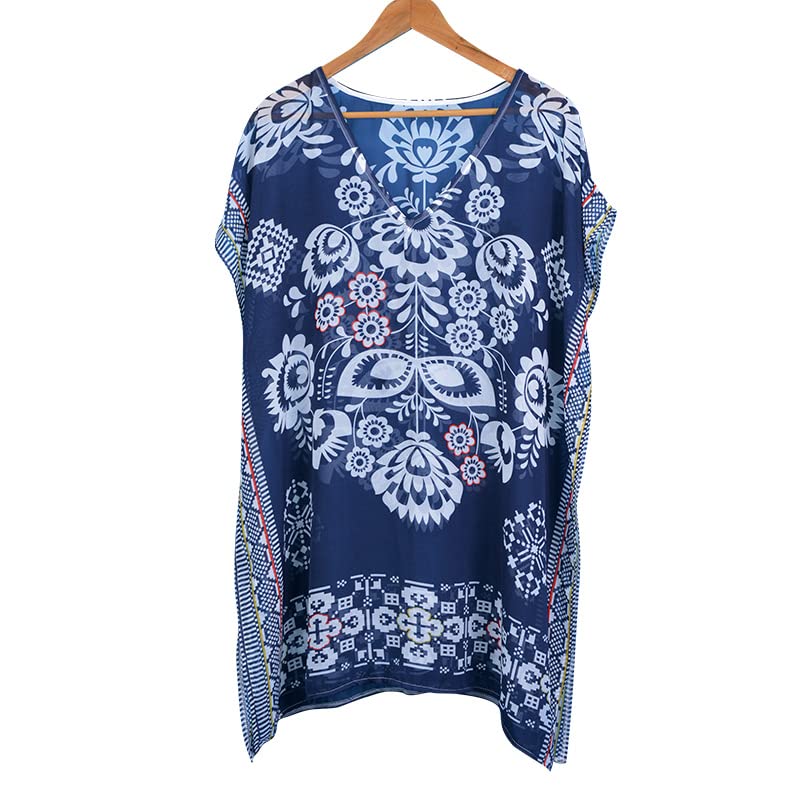 Blause falda de la playa KOOBS para cubrir bikini con chifón 5