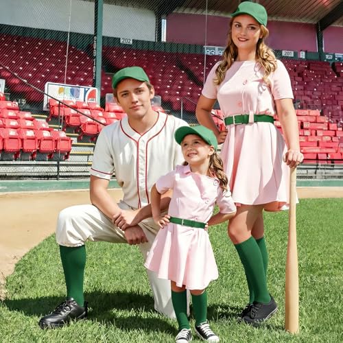 Image of XZQTIVE Baseball Softball Socks and Baseball Softball Belt Combo Set Knee-High Soccer Socks for Kids Youth Adult