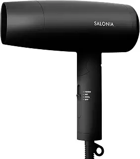 SALONIA サロニア スピーディーイオン ドライヤー ブラック【Amazon.co.jp限定】 | SL-013AB,大風量,速乾,軽量,マイナスイオン,ヘアドライヤー