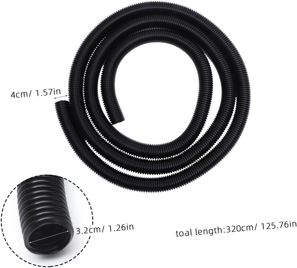 POPETPOP 32mm Vacuum Cleaner Hose Extension Compatible Flexible Vacuum Attachment Tube for Indoor and Outdoor Use