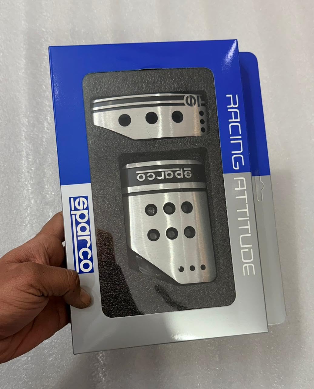 Automatic Silver Sparco Paddle Kit Car Clutch Brake Accelerator Auto Racing Compatible with all Car Universal Paddle Kit aluminum Finishing.-picture-25