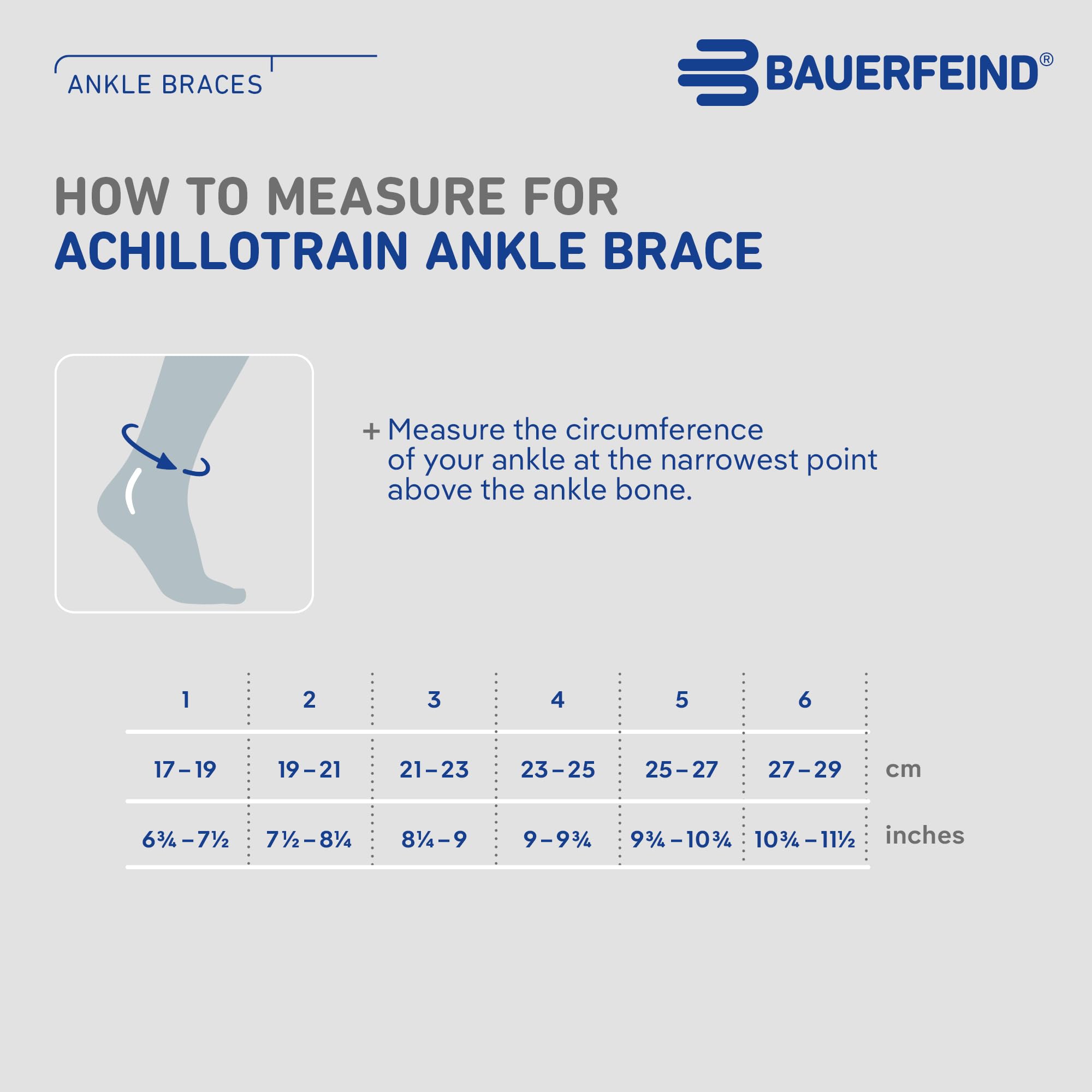 Achillessehnenbandage Bauerfeind AchilloTrain titan 3