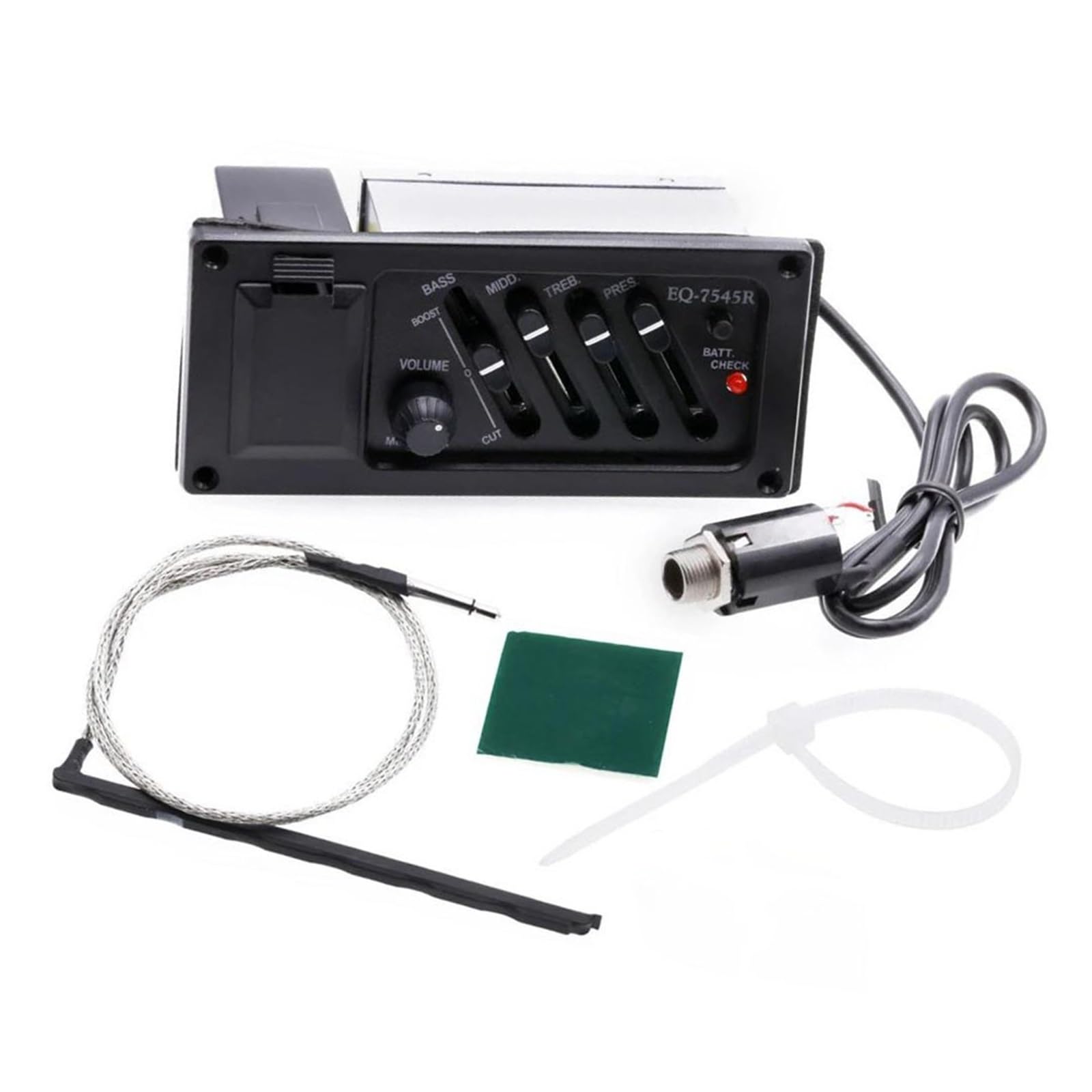 4-pasmowy Przedwzmacniacz Do Gitary Akustycznej EQ Equalizer Profesjonalny Wzmacniacz EQ Pickup Pickup Guitar Drewniany Przetwornik Do Gitary