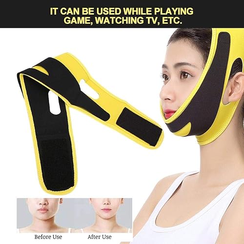Miniatura 5 de Correa adelgazante facial, cinturón adelgazante en V, vendaje de levantamiento de cara sin dolor para mujeres, parche de línea en V, máscara