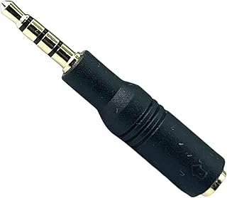 3極3.5mm(メス)→4極3.5mm(オス)への変換アダプタ 3.5mmのステレオ3極ヘッドホンやイヤホンをスマホやタブレットなどの4極端子に接続して使用できるようにします COMON(カモン)35S-435
