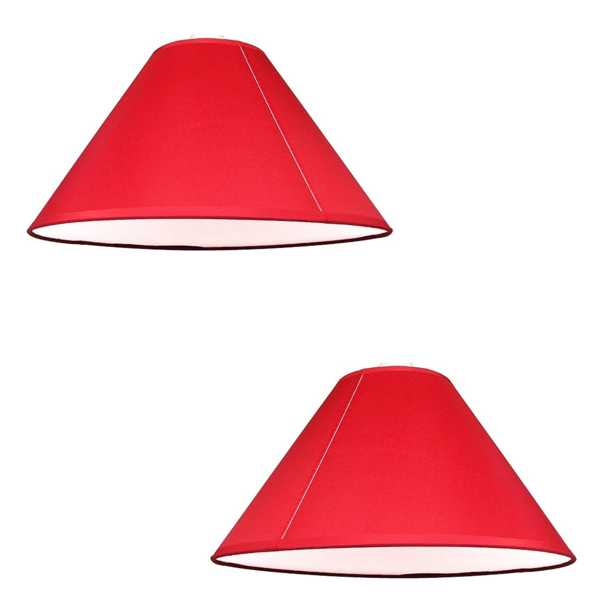 Loxton Lighting Raspberry Pack Of 2 - Empire Cotton Coolie Lamp Shades For Table Lamps And Pendant Ceiling Lights - 35Cm Dia (Navy) (2, )