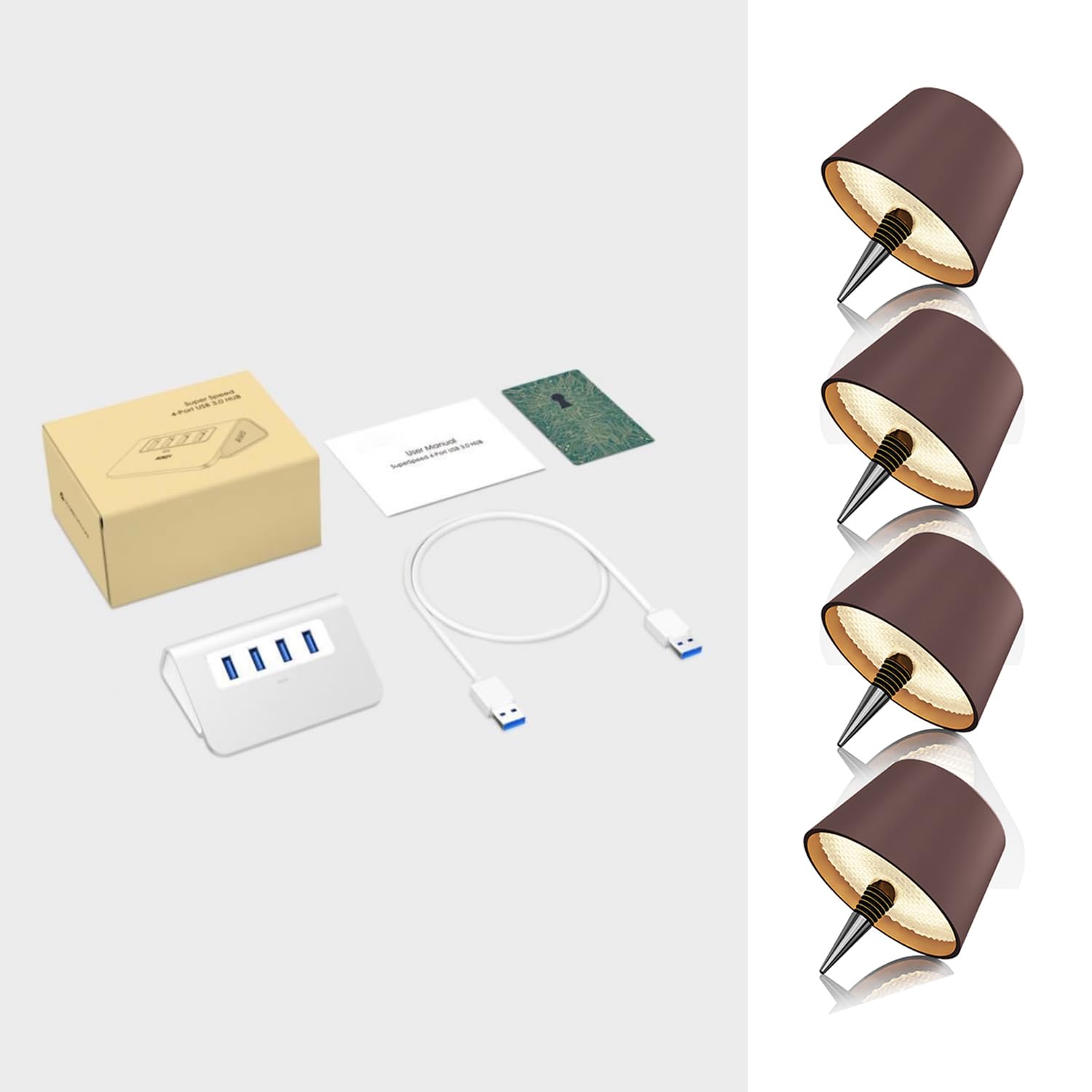 MU LIN lampada bottiglia ricaricabile,lampada da tavolo senza fili,Controllo Touch da 3 Modalita Temperatura di Colore, Dimmerabile, per Soggiorno, Ristorante