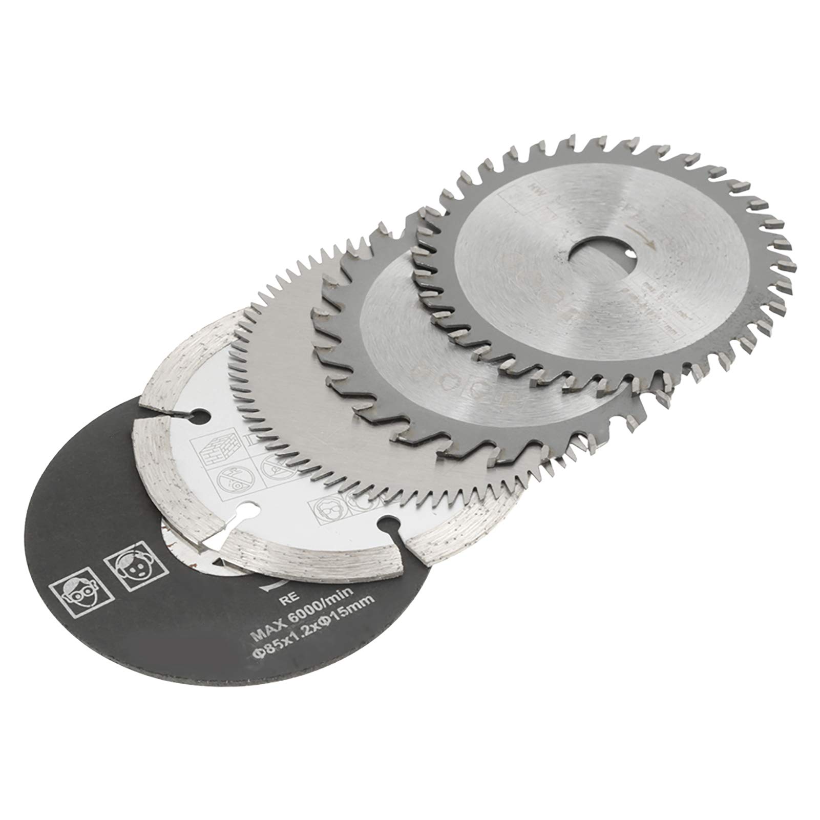 5 Sztuk 85mm średnica Wewnętrzna 15mm Mini Piła Tarczowa z Węglików Spiekanych do Narzędzia Tnącego Ręczna Piła Tarczowa Brzeszczot 65mm B Brzeszczot z Węglików