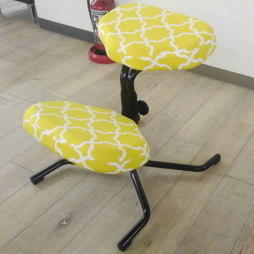 Amazon｜筑波産商 バランスチェア レモンイエロー 幅48×58×48cm