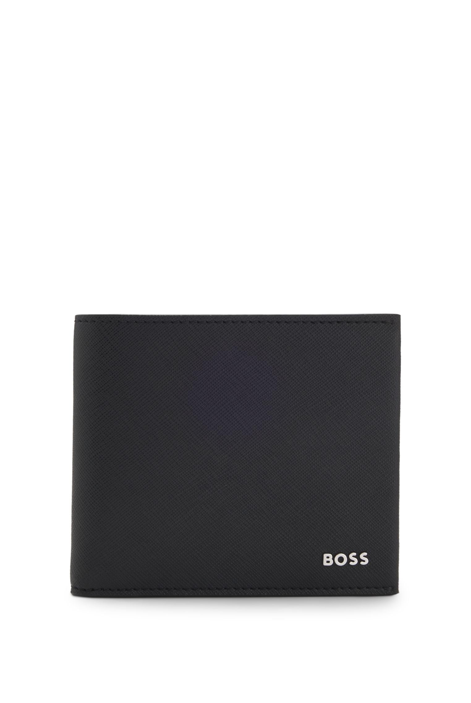 BOSS Mens Northon 4cc Coin Smooth-Leather Wallet