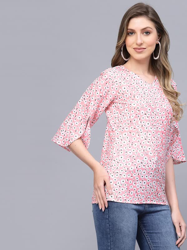 Image of Selvia Women's Regular Fit TOP (432TK401N-S Light Pink