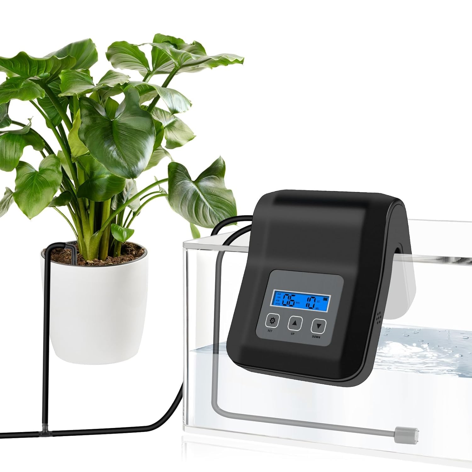 Irrigatore Automatico per Vasi, DIY Irrigazione Automatica Vasi per Piante da Interno e Balcone, Irrigazione a Goccia per 15 Piante, Programmabile Irrigatore Piante in Vaso