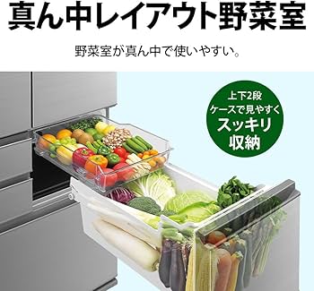 Amazon | シャープ 冷蔵庫 幅68.5cm 502L ピラーレスフレンチ